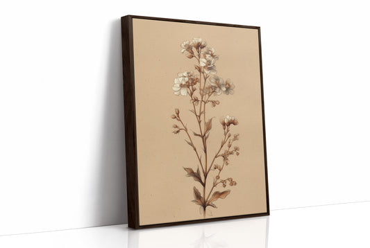 A Quiet Stem on Warm Paper