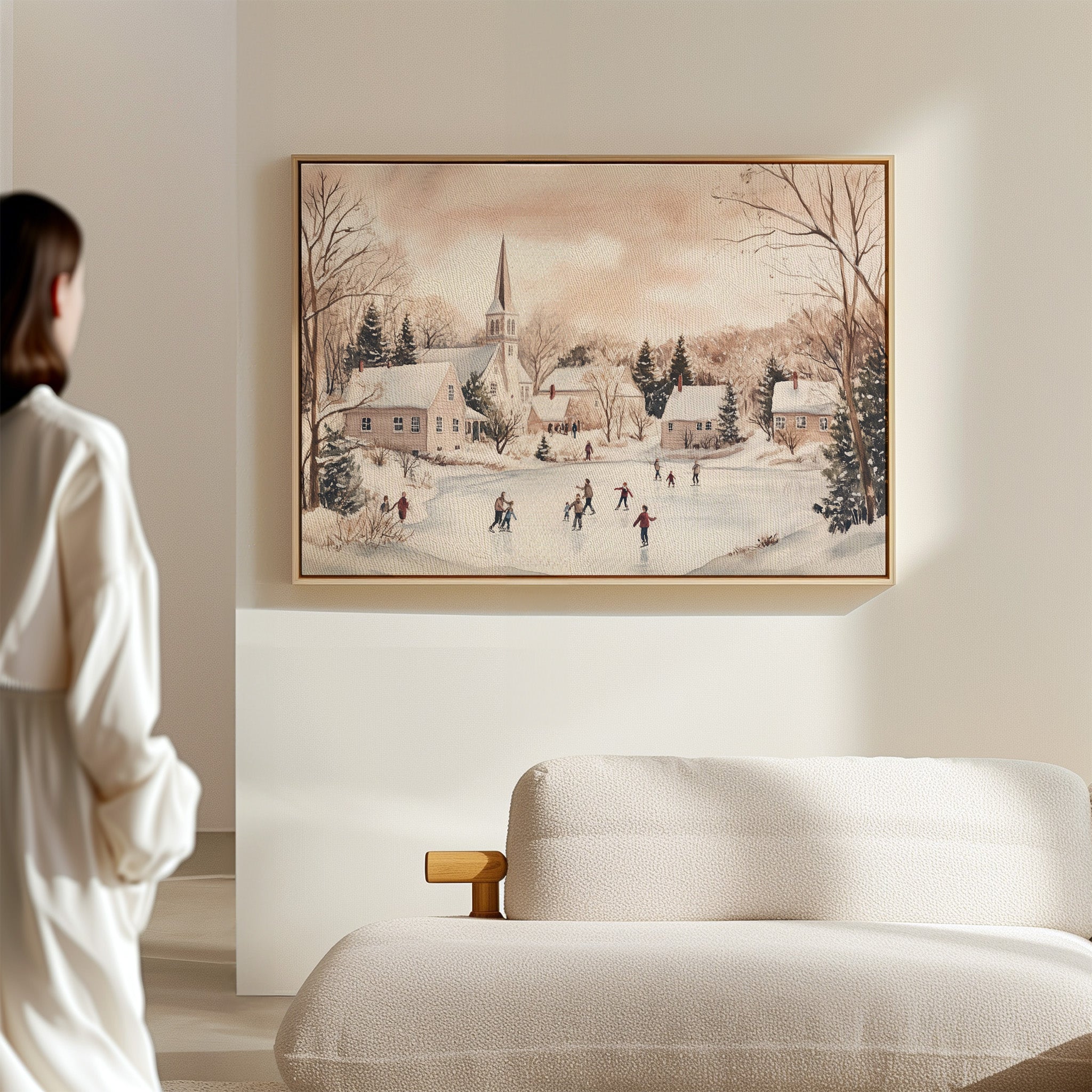 Winter's Dance On Village Ice