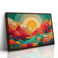 Mountains Dance In Coral Light