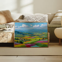 Tuscany Fields Dance In Rainbow Light