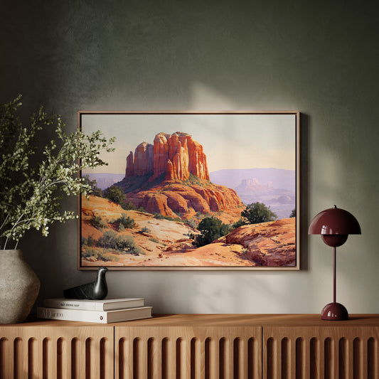 Sandstone Giants Guard Desert Dawn