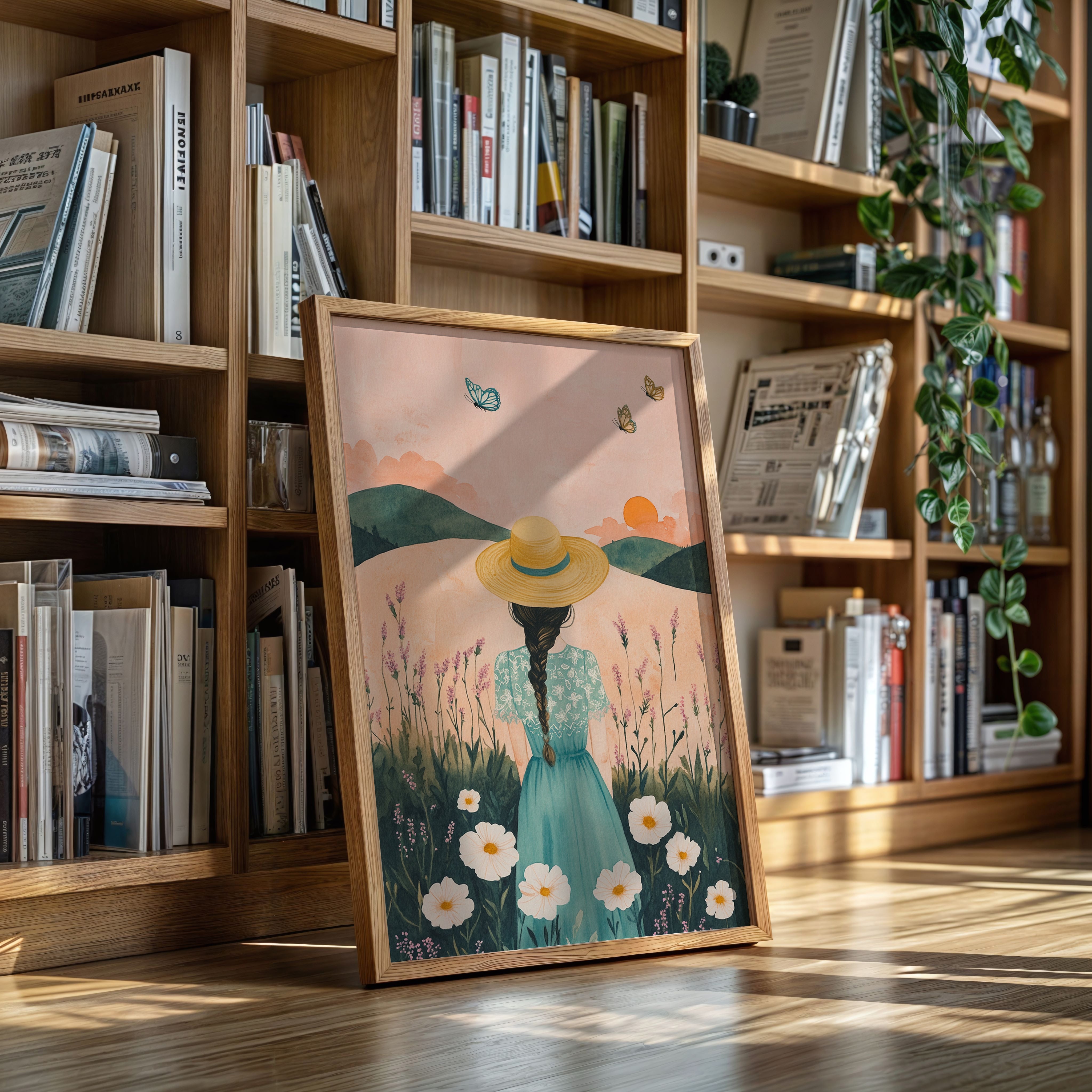 Sunset Stroll in Wildflower Dreams