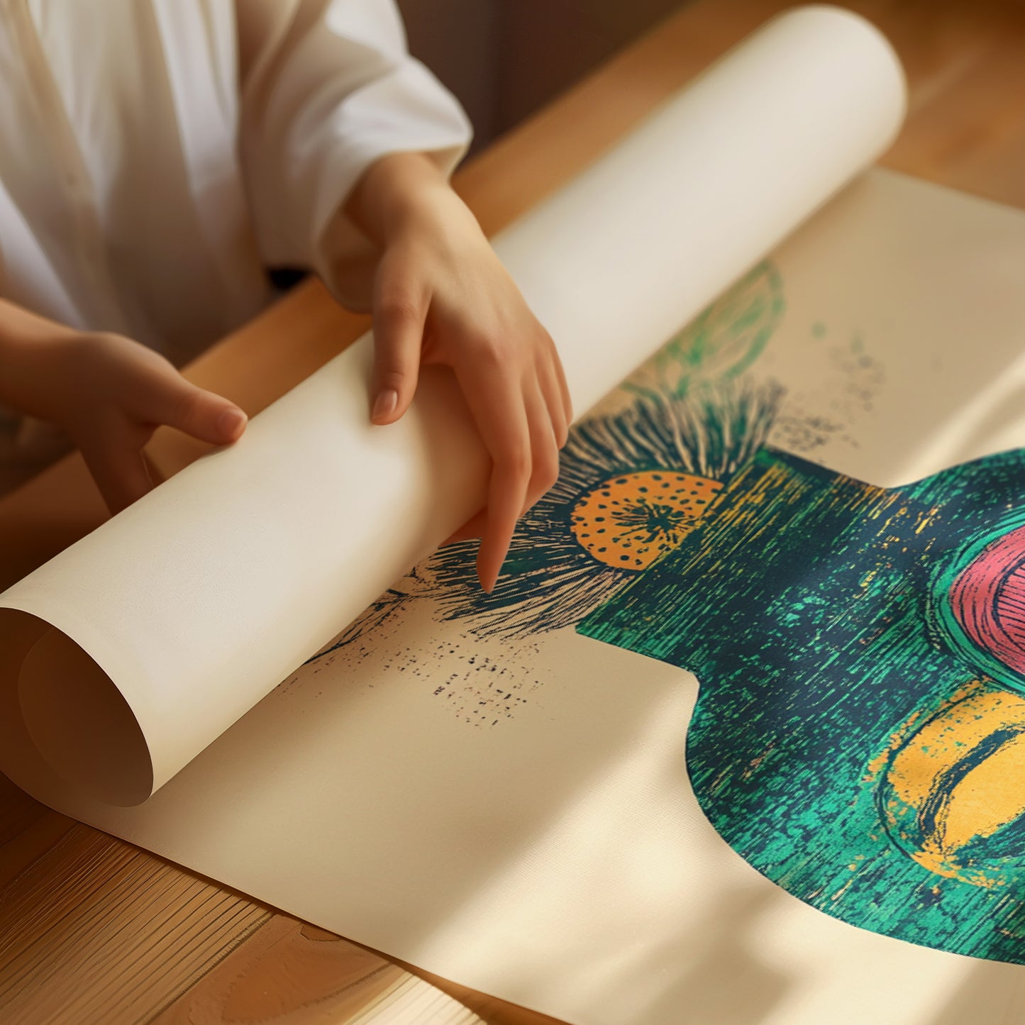 Moonlit Vase Holds Ancient Stories