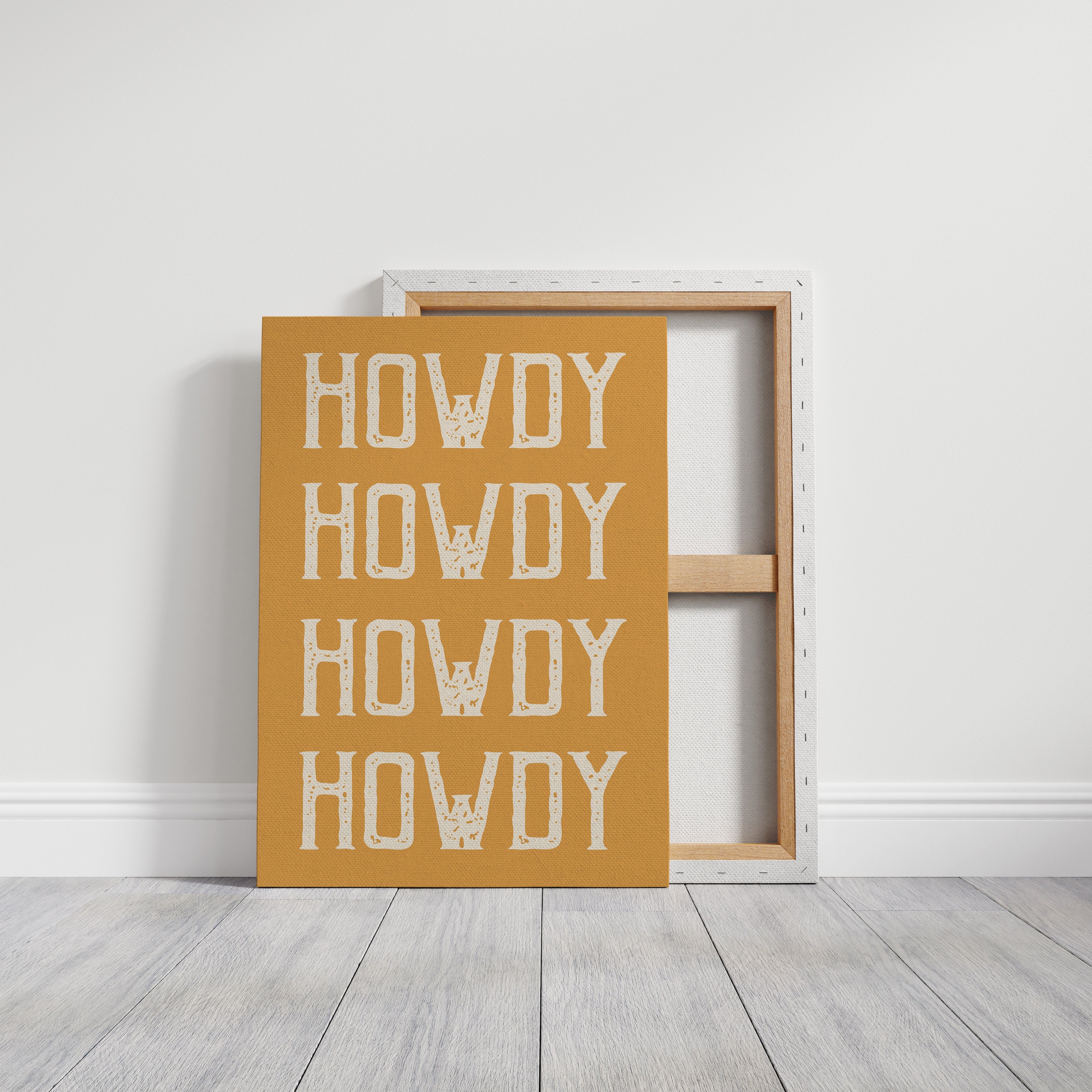 Western Greetings On Golden Amber