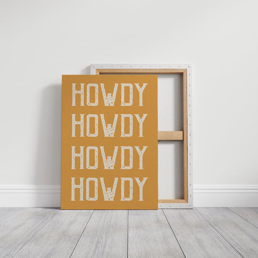 Western Greetings On Golden Amber