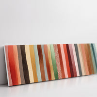 Earth Tone Watercolor Stripe Pattern