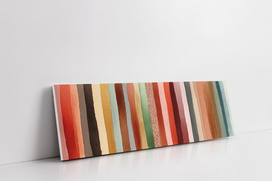 Earth Tone Watercolor Stripe Pattern