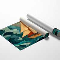 Sailing Through Teal Tempests