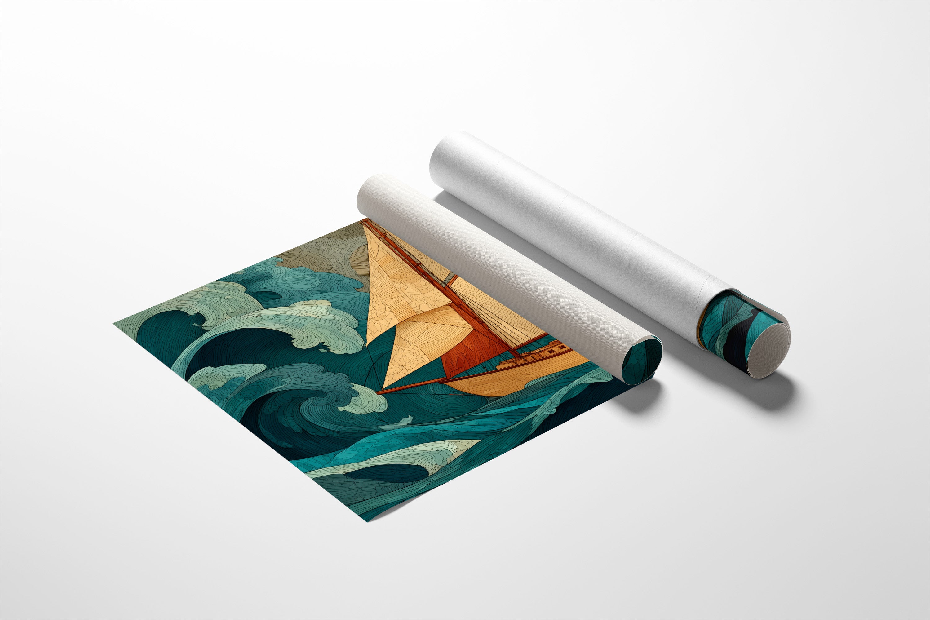 Sailing Through Teal Tempests