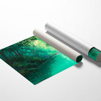 Emerald Path Between Forest Pages