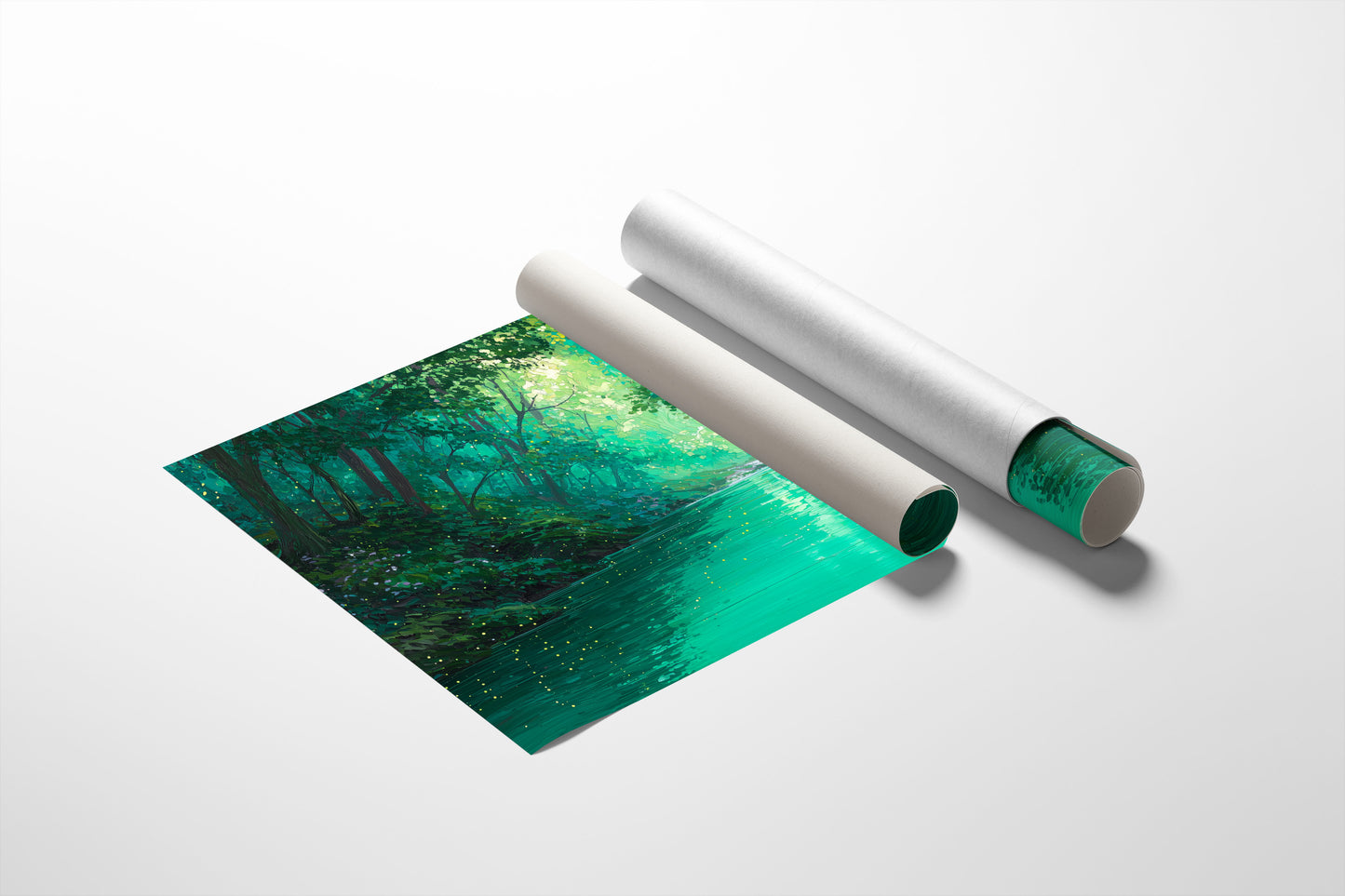 Emerald Path Between Forest Pages