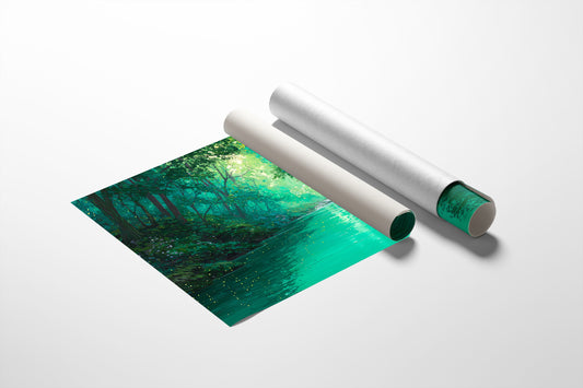 Emerald Path Between Forest Pages