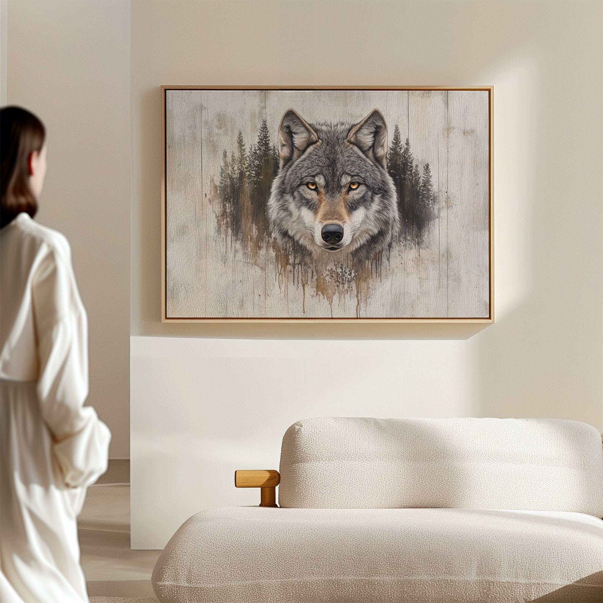 Ancient Forest Holds Wolf's Gaze