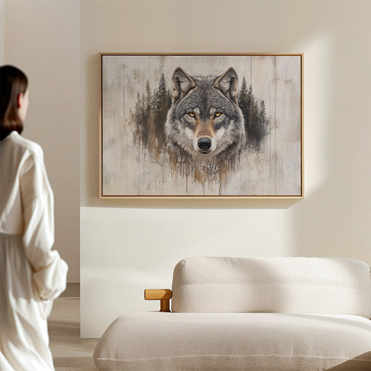 Ancient Forest Holds Wolf's Gaze
