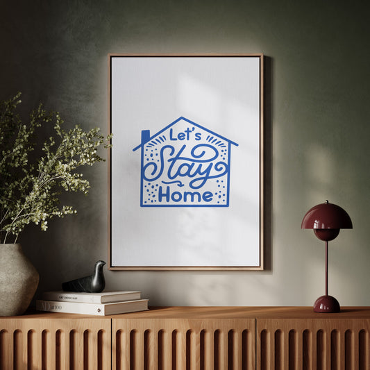 Cozy Letters Dance In Blue