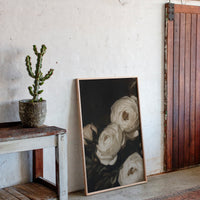 Ivory Roses in Baroque Shadow