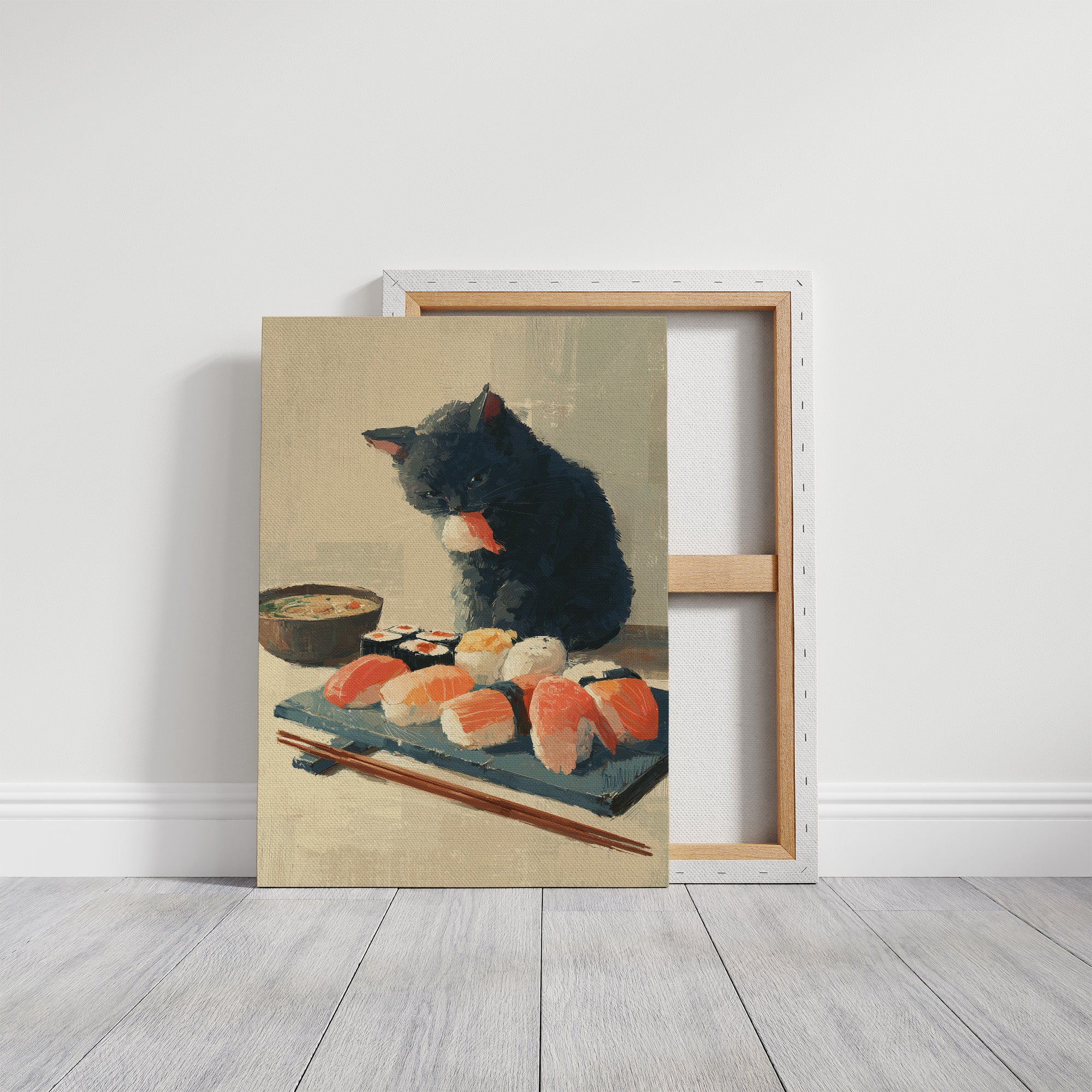 Black Cat's Sushi Adventure Begins