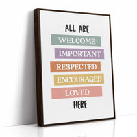 All Are Welcome Classroom Affirmation Print