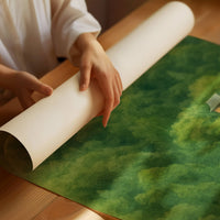 Solitary Temple Among Emerald Hills