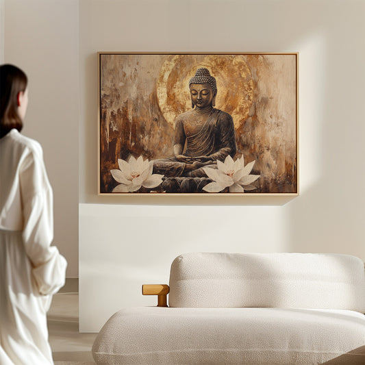 Sacred Lotus Blooms At Dawn