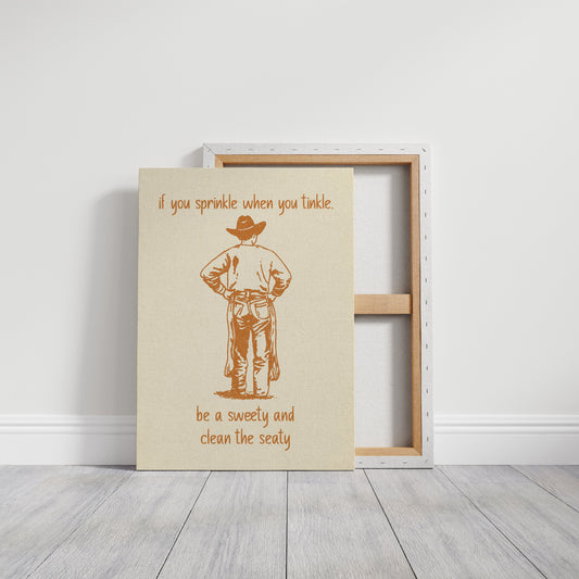 Cowboy Bathroom Humor Speaks Truth