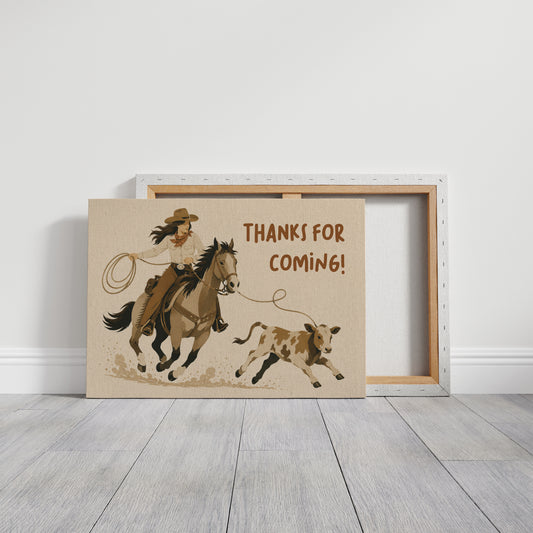 Cowgirl Wrangling Words of Thanks