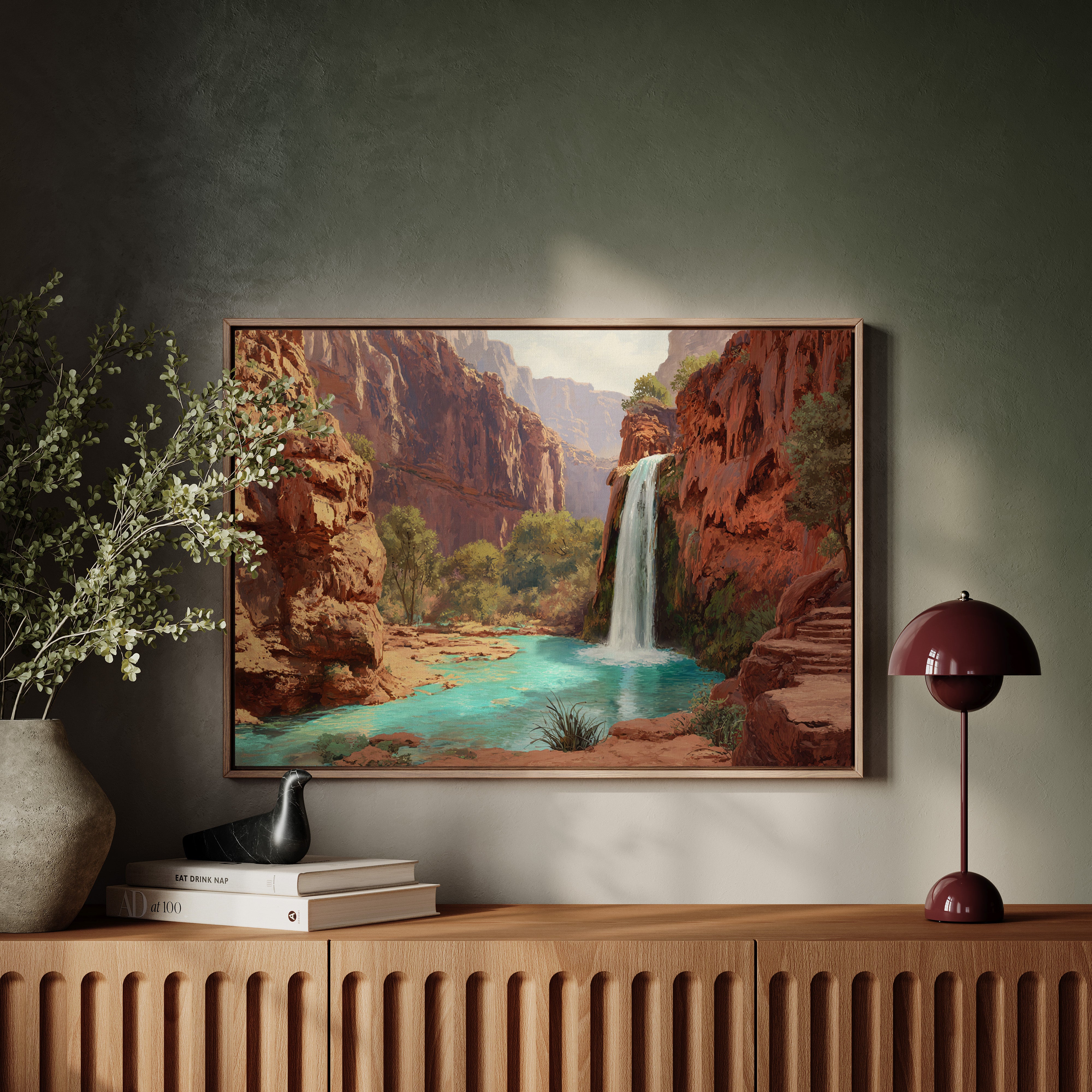 Turquoise Waters Meet Desert Walls
