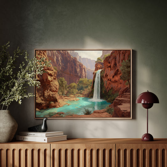 Turquoise Waters Meet Desert Walls