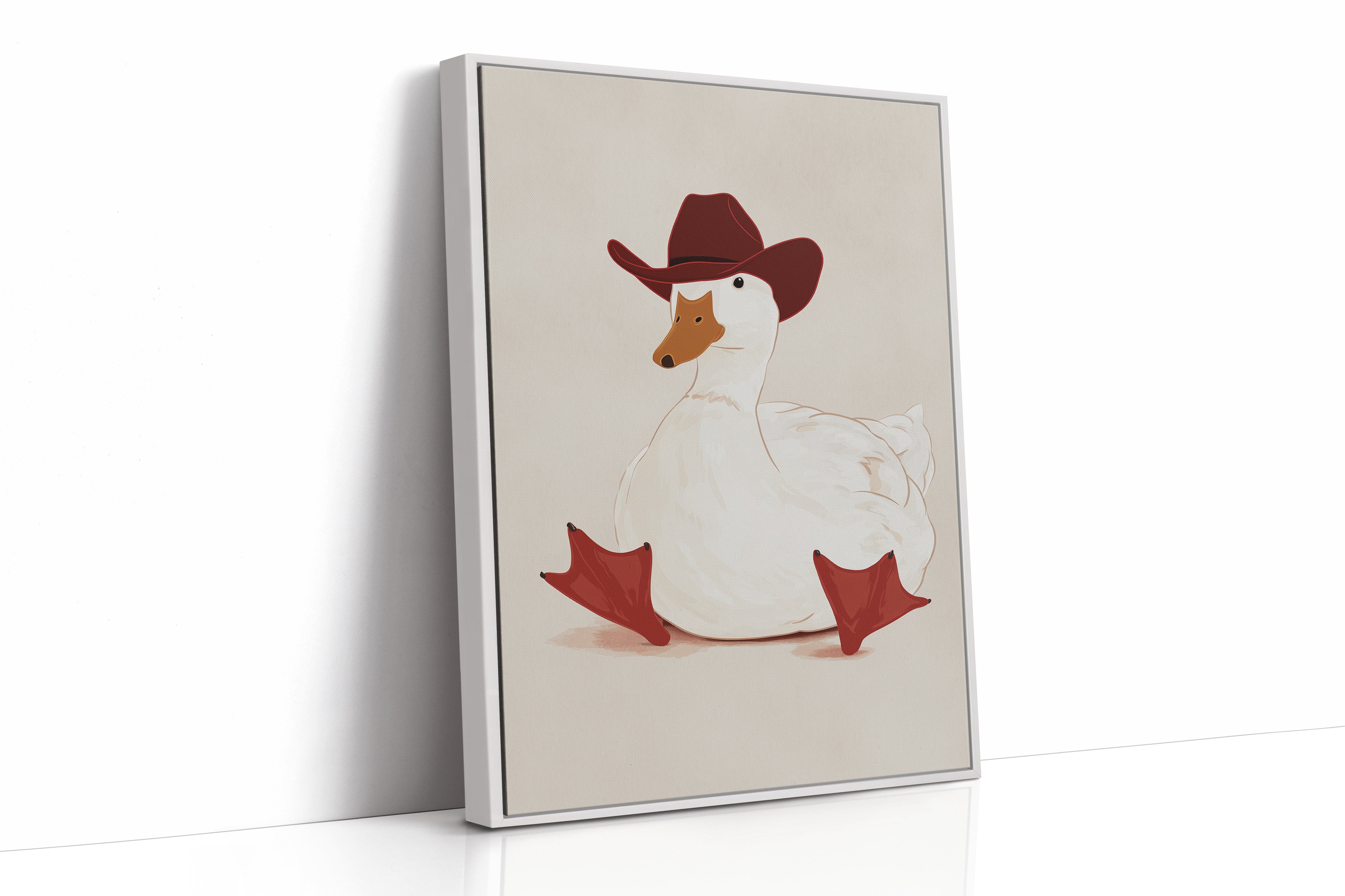 Ranch Duck Wears Boots With Pride