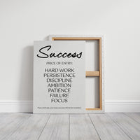Success: Elegant Script Price of Entry