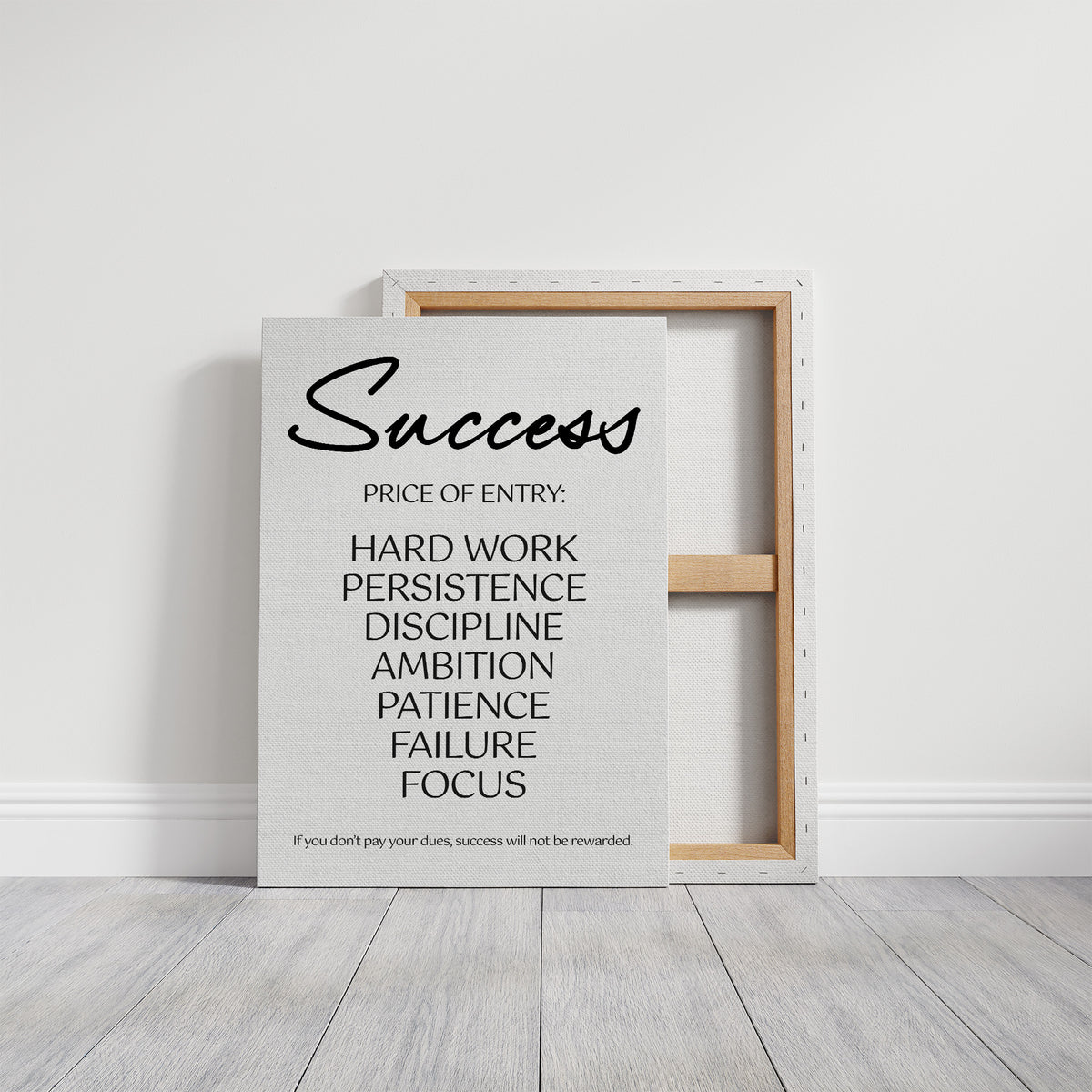Success: Elegant Script Price of Entry