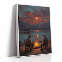 Campfire Under A Jurassic Moon