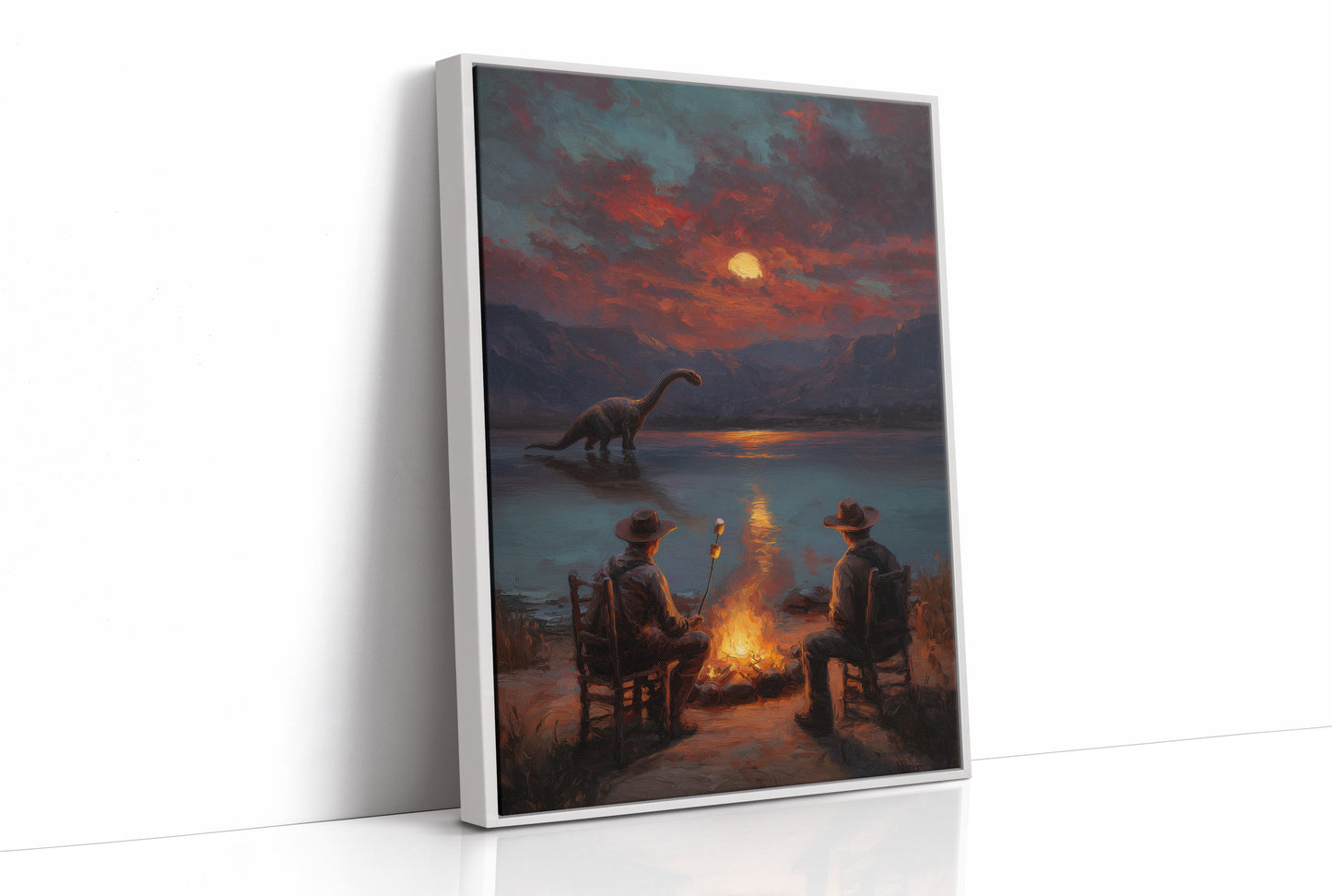 Campfire Under A Jurassic Moon
