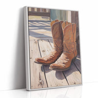 Leather Stories Rest On Sunlit Porch
