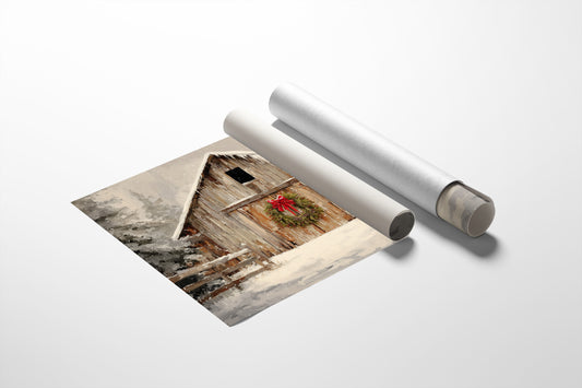 Winter Finds The Old Barn Door