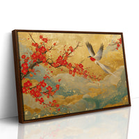 Red Blossoms Chase Morning Light