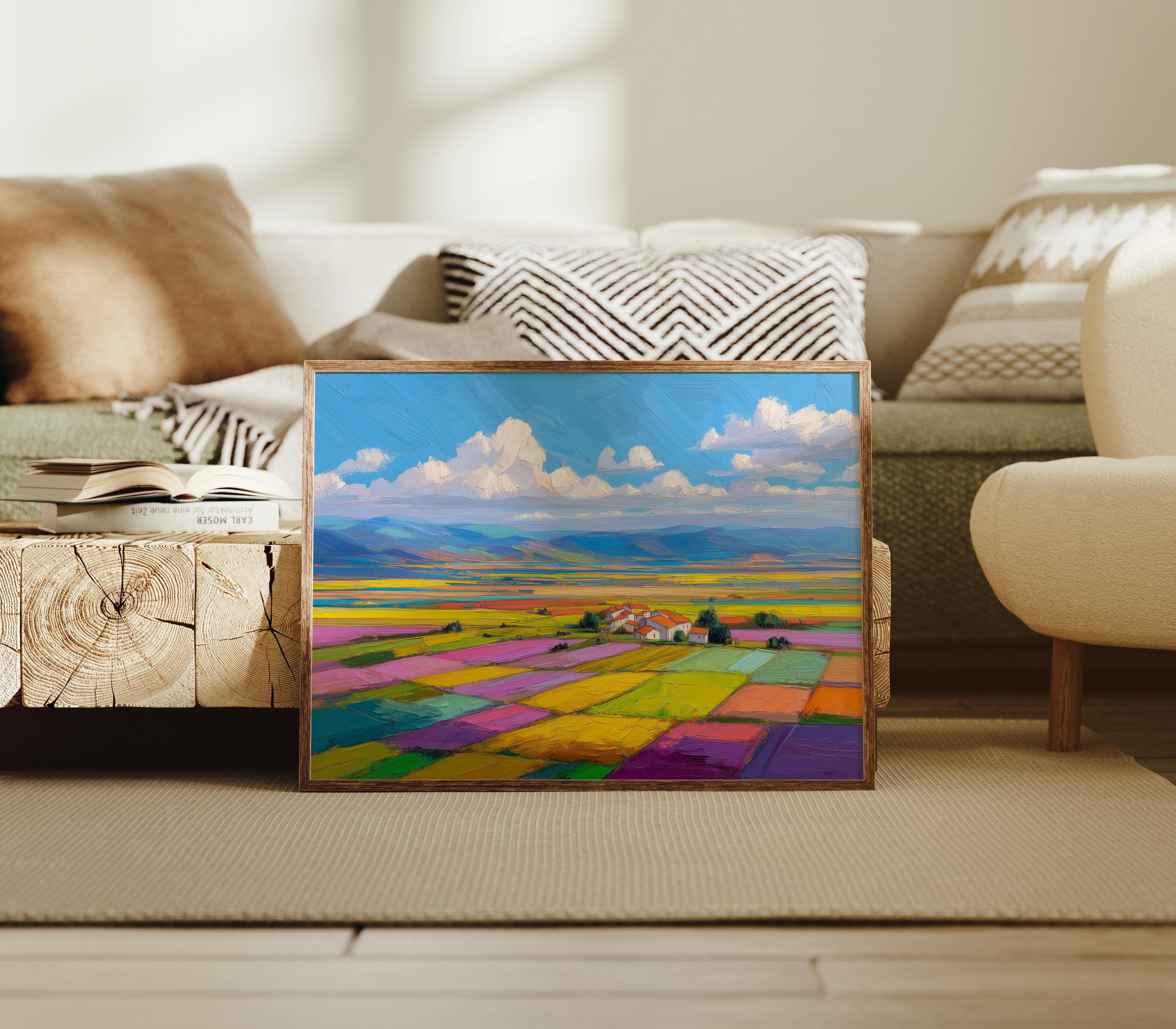 Patchwork Fields Dance In Spring