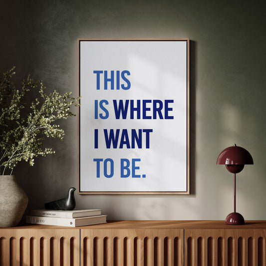 Blue Letters Paint Tomorrow's Promise