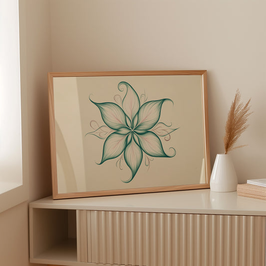 Lotus Lines Draw Morning Light
