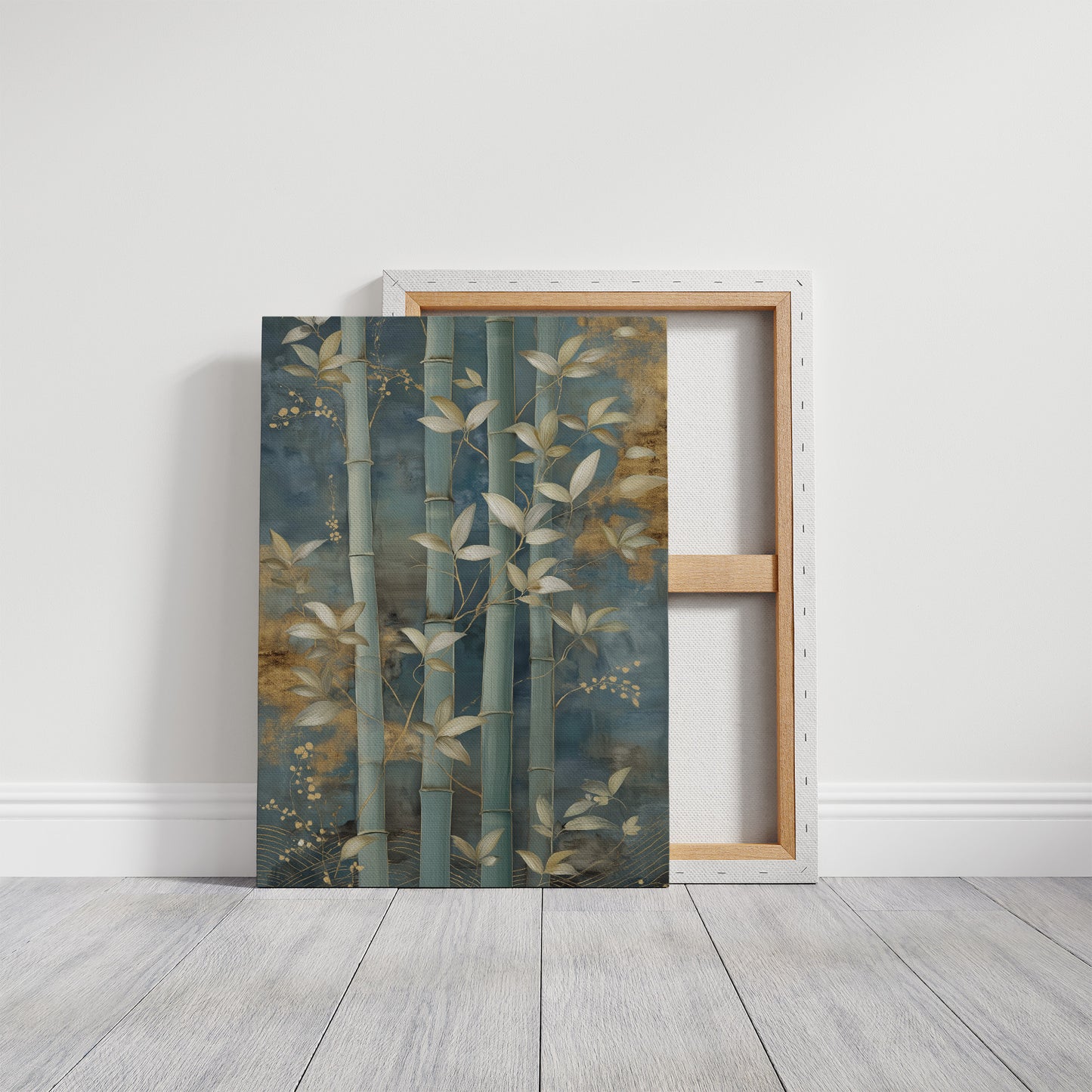 Bamboo Gardens Bathed In Moonlight