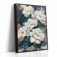 Midnight Blooms in Gold Leaf