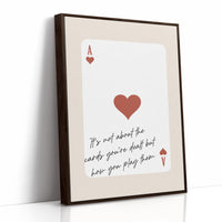 Ace Of Hearts Motivational Card Print