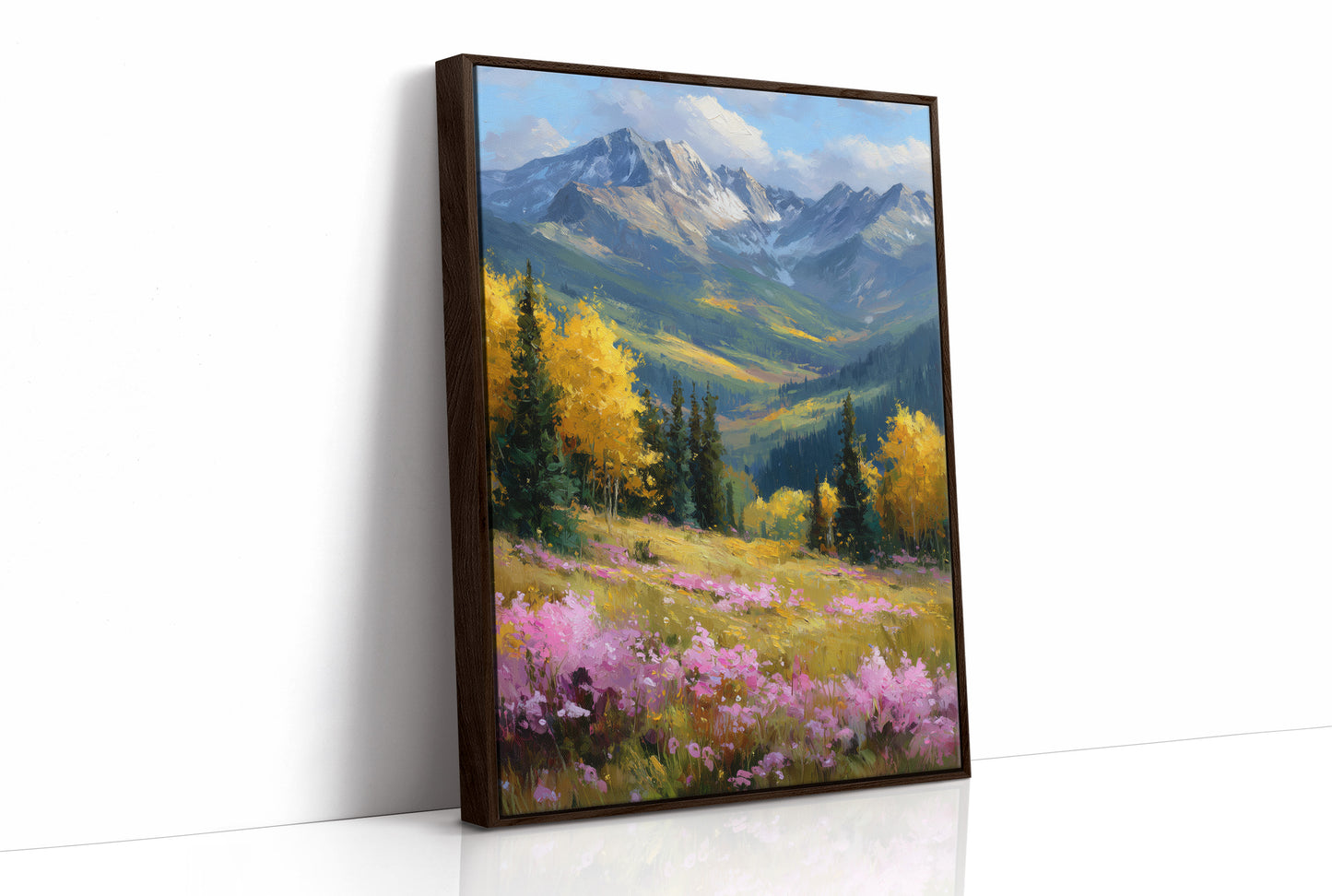 Gold Aspens, Pink Meadow, One Deep Breath