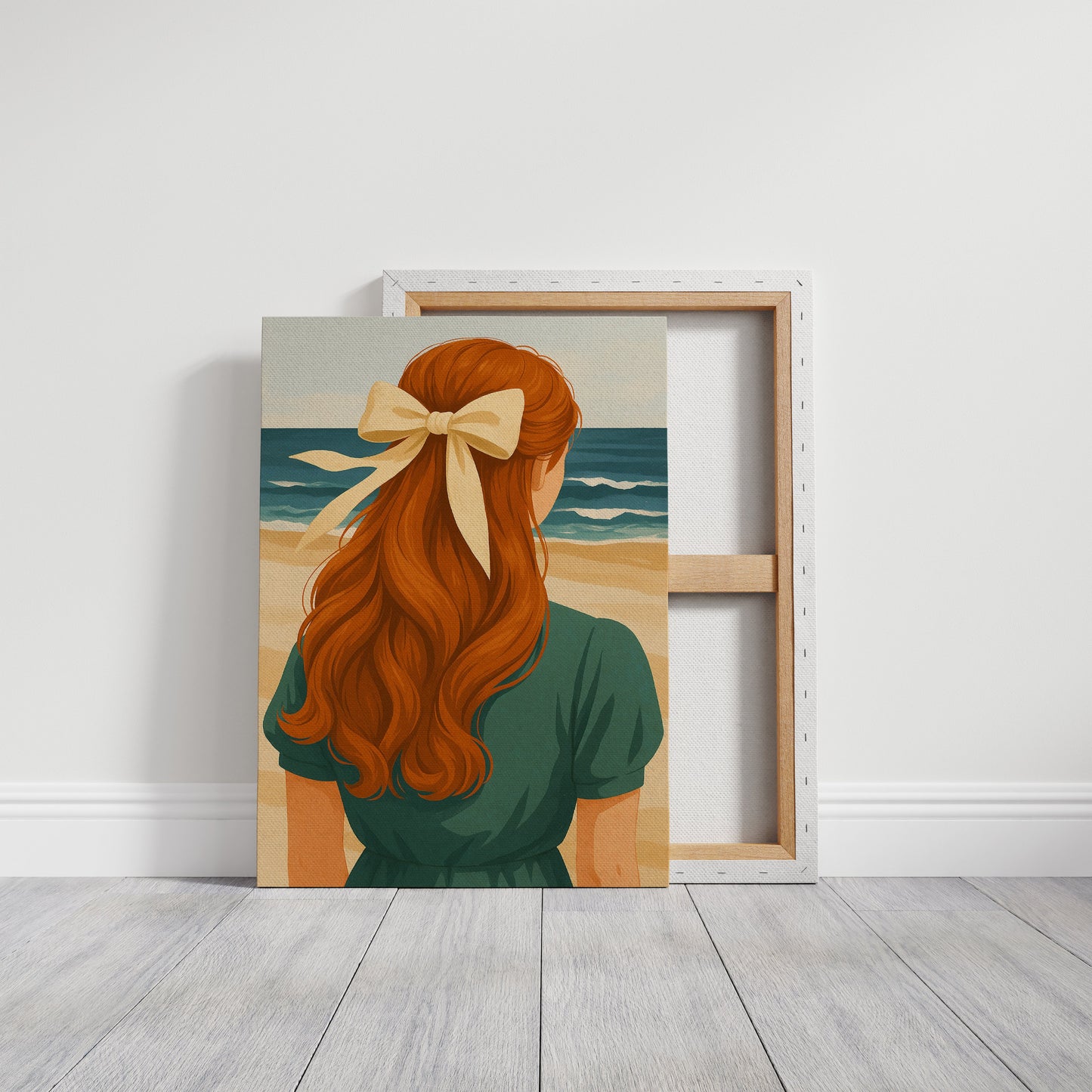 Copper Waves Meet Ocean Blue