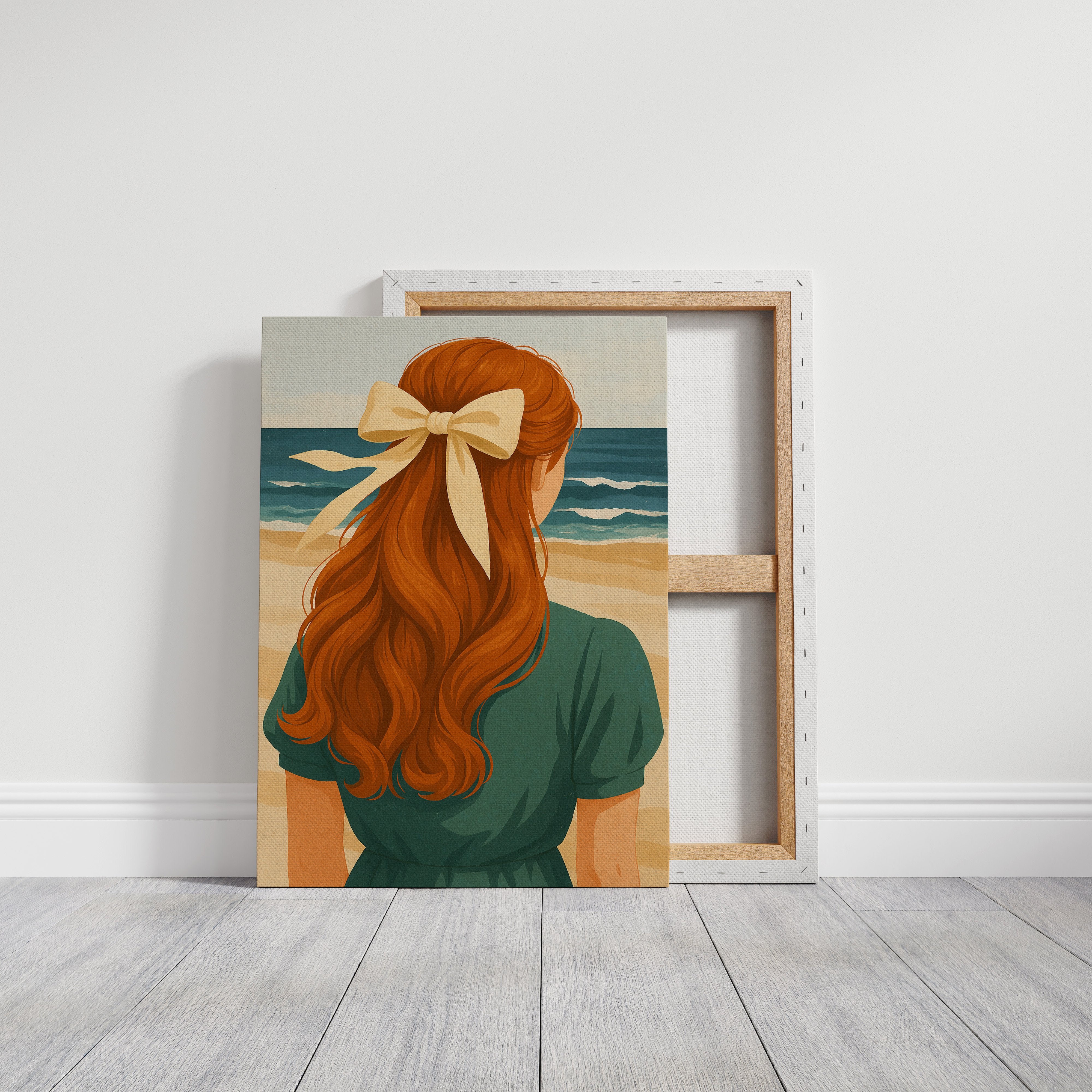 Copper Waves Meet Ocean Blue