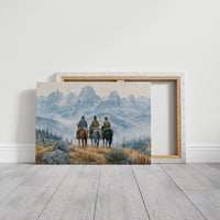 Riders at the Foot of the Tetons
