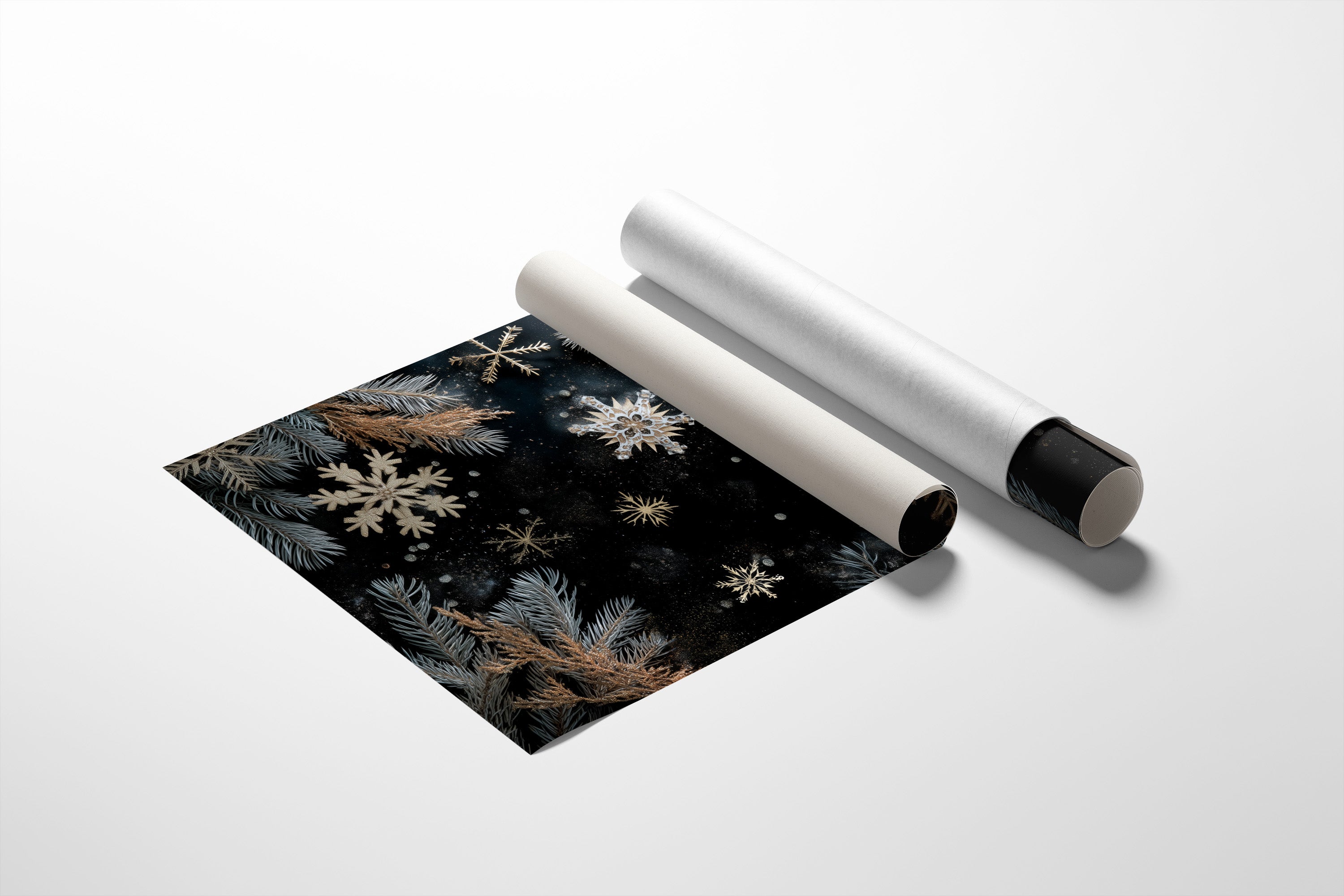 Frost Dances Through Midnight Pines