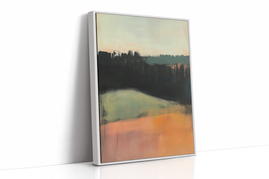 Forest Lines Meet Coral Dawn
