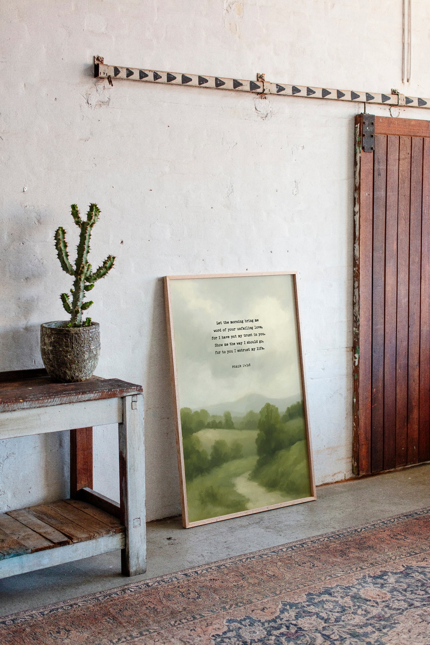 Morning Trust Psalm 143:8 Landscape Print