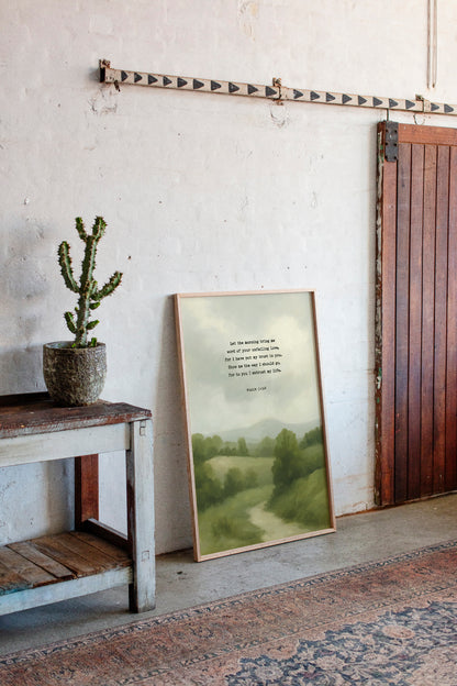 Morning Trust Psalm 143:8 Landscape Print